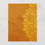 Rust Mandala Zen Rustic Body Mind Spirit Briefkaart (Voorkant)