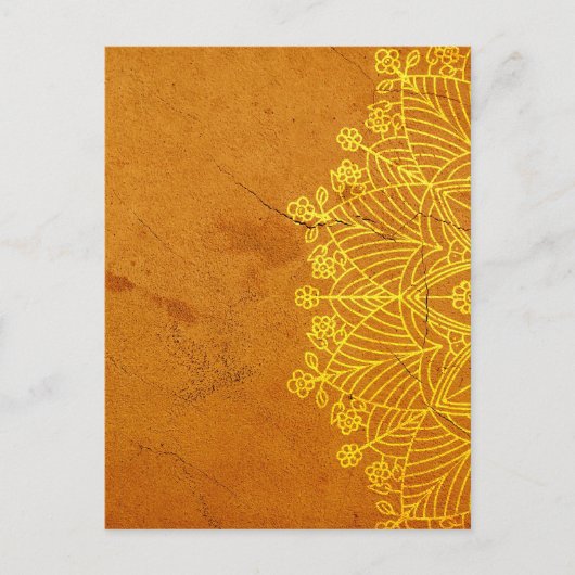 Rust Mandala Zen Rustic Body Mind Spirit Briefkaart (Voorkant)