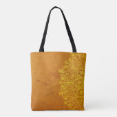 Rust Mandala Zen Rustic Body Mind Spirit Tote Bag (Achterkant)
