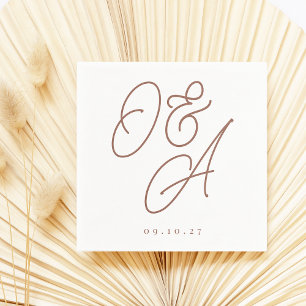 Rust   Manuscript Watermark Monogram Weddenschap Servet