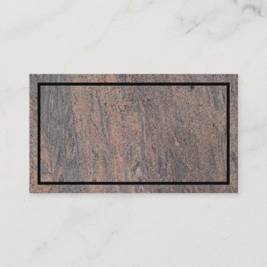 Rust Marble Textured Visitekaartje (Voorkant)