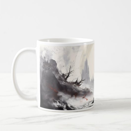 Rust, meditatie en vrede koffiemok (Links)