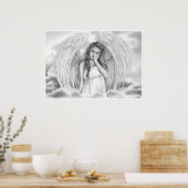Rust mijn liefde Angel Poster uit (Keuken)