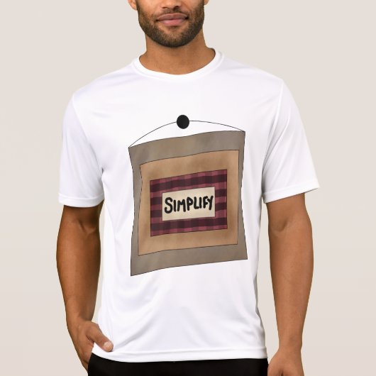 Rust Minimalistisch Simplify Woord Kunst Bord T-shirt (Voorkant)