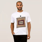 Rust Minimalistisch Simplify Woord Kunst Bord T-shirt (Voorkant volledig)