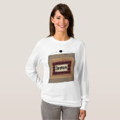 Rust Minimalistisch Simplify Woord Kunst Bord T-shirt (Voorkant volledig)