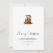 Rust Minimalistische Koekpot Kerstkaart (Voorkant)