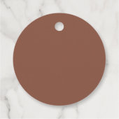 Rust | Modern script Let Love Grow Seed of Plant Bedankjes Labels (Achterkant)