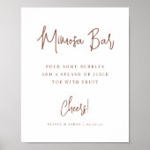 Rust | Moderne handgeschreven handmatige microsa-b Poster (Voorkant)