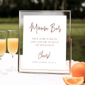 Rust | Moderne handgeschreven handmatige microsa-b Poster