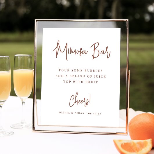 Rust | Moderne handgeschreven handmatige microsa-b Poster