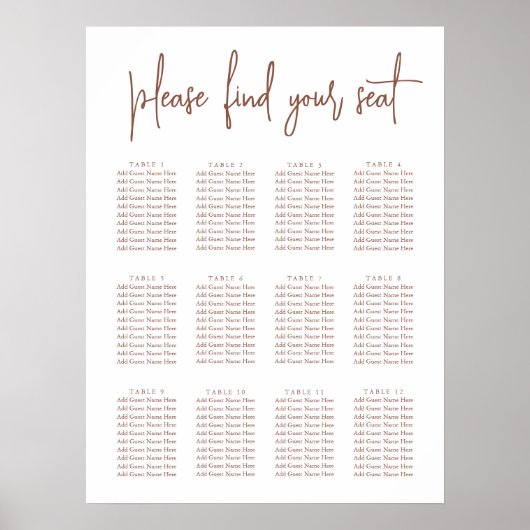 Rust | Moderne handgeschreven scriptsessiediagram Poster (Voorkant)