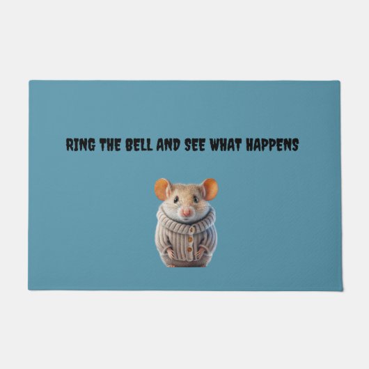 RUST NIET OP DE DEURBELL-DOORMAT DEURMAT (Voorkant)