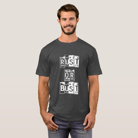 Rust- of bustlicentie-Bord T-shirt (Voorkant volledig)