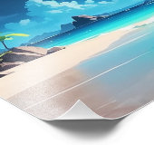 Rust onder de maanverlichte hemel foto afdruk (Hoek)