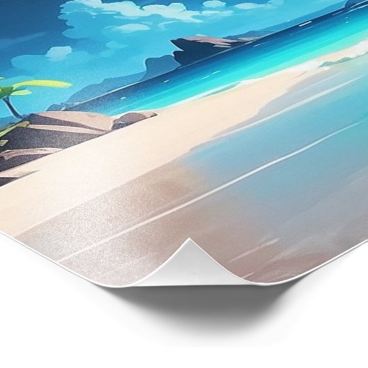 Rust onder de maanverlichte hemel foto afdruk (Hoek)