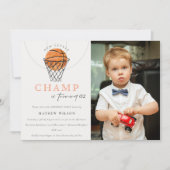 Rust onze kleine Champ Basketball Foto van Birthda Kaart (Voorkant)