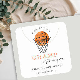 Rust onze kleine honkbal elke dag op elke leeftijd vierkante sticker