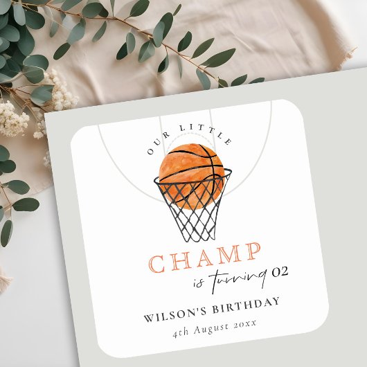 Rust onze kleine honkbal elke dag op elke leeftijd vierkante sticker