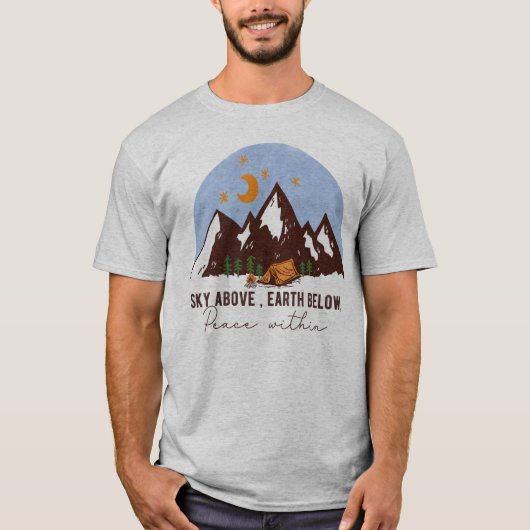Rust op Camping Unisex T-Shirt (Voorkant)
