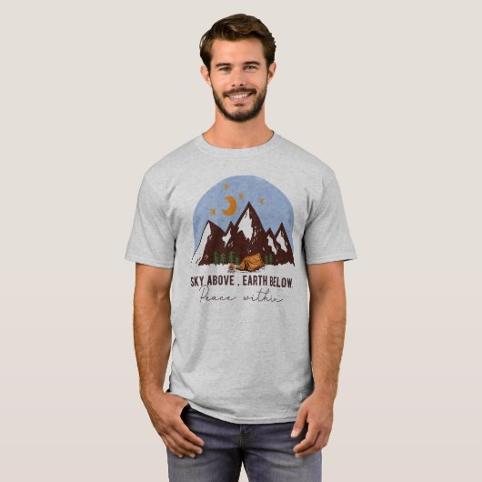 Rust op Camping Unisex T-Shirt (Voorkant volledig)