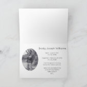 rust op de begrafeniskaart kaart (Binnen)