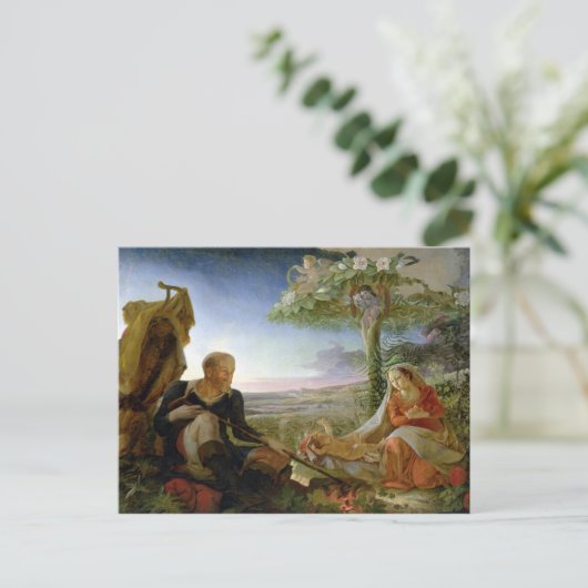 Rust op de vlucht naar Egypte, 1805-6 Briefkaart (Staand voorkant)