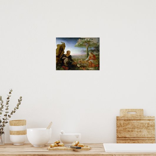 Rust op de vlucht naar Egypte, 1805-6 Poster (Keuken)