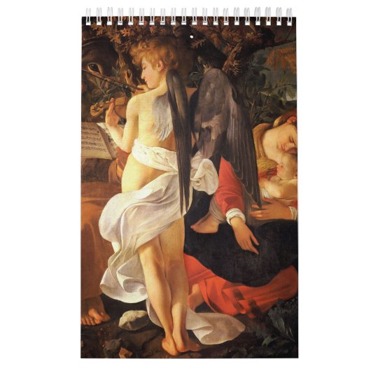 Rust op de vlucht naar Egypte (Caravaggio) Kalender (Hoes)