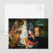 Rust op de vlucht naar Egypte door Caravaggio (159 Briefkaart (Voorkant / Achterkant)