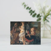 Rust op de vlucht naar Egypte door Caravaggio Post Briefkaart (Staand voorkant)