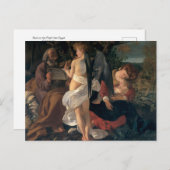 Rust op de vlucht naar Egypte door Caravaggio Post Briefkaart (Voorkant / Achterkant)