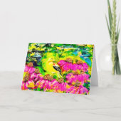 Rust op Paarse Coneflowers<Blank Inside> Aankondiging (Voorkant)