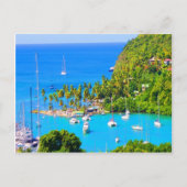 Rust op toekomstig succes: caribische saint lucia briefkaart (Voorkant)