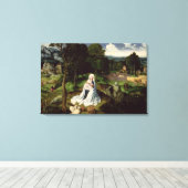 Rust op vlucht naar Egypte Canvas Afdruk (Insitu (Houten vloer))