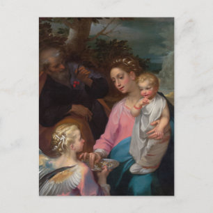 Rust op vlucht naar Egypte door Francesco Vanni Briefkaart