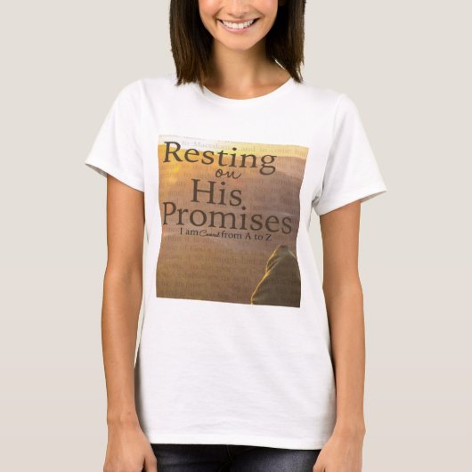 Rust op zijn beloften Lange hoes T-shirt (Voorkant)
