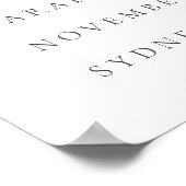 Rust Oranje Boho Flora Rainbow Baby shower Welkom Poster (Hoek)