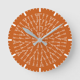 Rust Oranje Crochet Chart Background  Ronde Klok