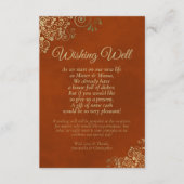 Rust Oranje en gouden weddenschappen Informatiekaartje (Voorkant)