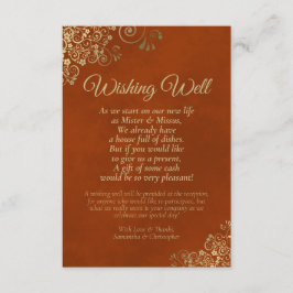 Rust Oranje en gouden weddenschappen Informatiekaartje