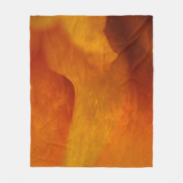 Rust oranje fleece deken