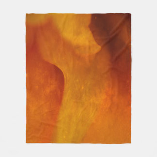 Rust oranje fleece deken