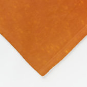 Rust oranje fleece deken (Hoek)