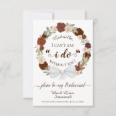 Rust Oranje Floral is mijn briefkaart (Voorkant)