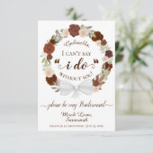 Rust Oranje Floral is mijn briefkaart (Staand voorkant)