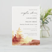 Rust Oranje Gele Herfst - Etiketten schoen uitnodi Bedankkaart (Staand voorkant)