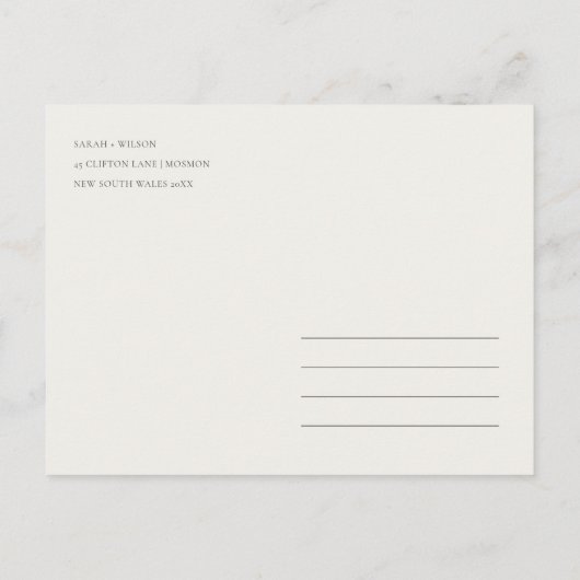 Rust Oranje Gele Herfst Trees sparen de Kaart van  (Achterkant)