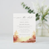 Rust Oranje Gele Herfst Trees sparen de Kaart van (Staand voorkant)