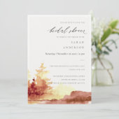 Rust Oranje Gele Herfst Trees Vrijgezellenfeest In Bedankkaart (Staand voorkant)